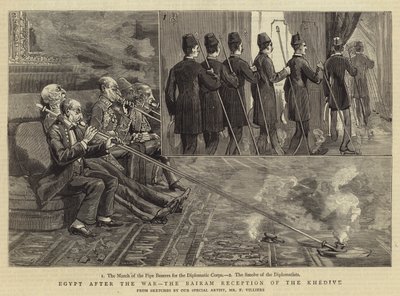 Egypte na de oorlog, de Bairam-receptie van de Khedive door Frederic Villiers