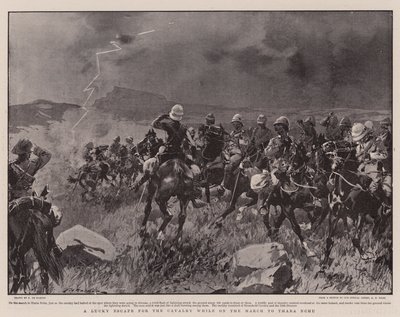 Een Gelukkige Ontsnapping voor de Cavalerie tijdens de Mars naar Thaba Nchu door Frederic de Haenen