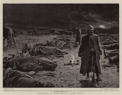 Campagne in Zuid-Afrika, een nacht bivak door Frederic de Haenen
