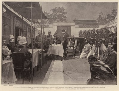 De geallieerden in China, een Frans krijgsraad in Peking door Frederic de Haenen