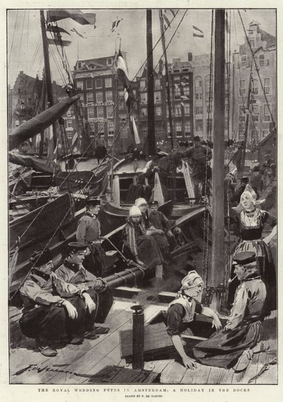 De koninklijke huwelijksfeesten in Amsterdam, een vakantie in de dokken door Frederic de Haenen