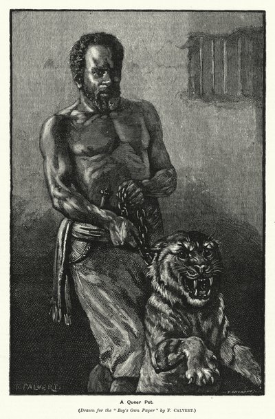 Een vreemd huisdier door Frederick (after) Calvert