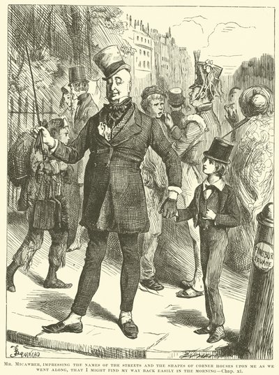Mr Micawber door Frederick Barnard