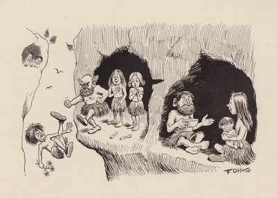 Onze Antediluviaanse Voorouders door F Opper: Nummer Negenendertig (litho) door Frederick Burr Opper