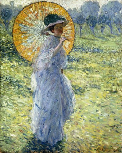 Vrouw met een Parasol, c.1906 door Frederick Carl Frieseke