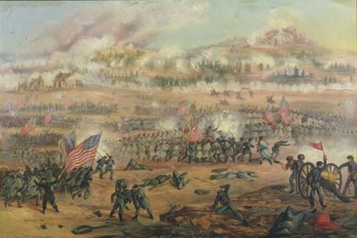 De Slag bij Fredericksburg op 13 december 1862 door Frederick Cavada