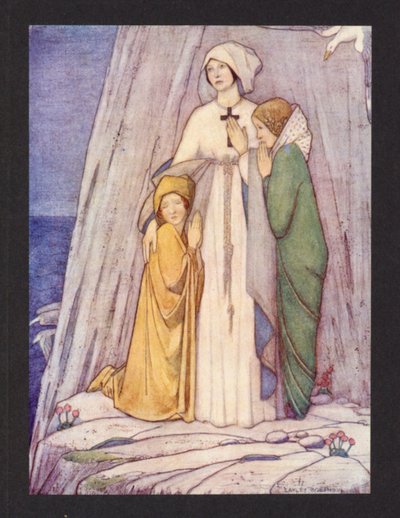 St Etheldreda, 8e eeuw, Festival 23 juni door Frederick Cayley Robinson