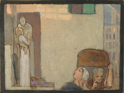 Studie voor Het Afscheid, ca. 1907 door Frederick Cayley Robinson