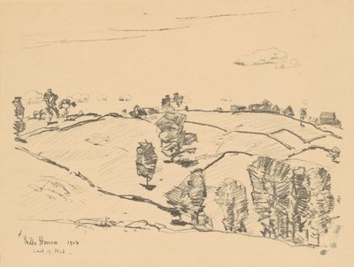 Stenen hekken, Land van Nod door Frederick Childe Hassam