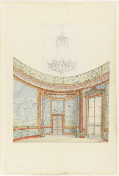 Ontwerp voor de decoratie van de salon van het Koninklijk Paviljoen, Brighton door Frederick Crace