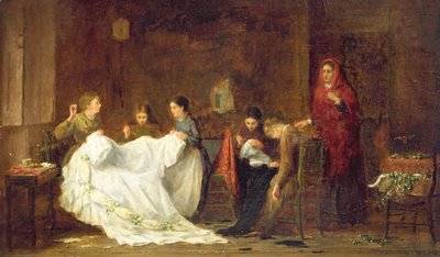 De trouwjurk door Frederick Daniel Hardy