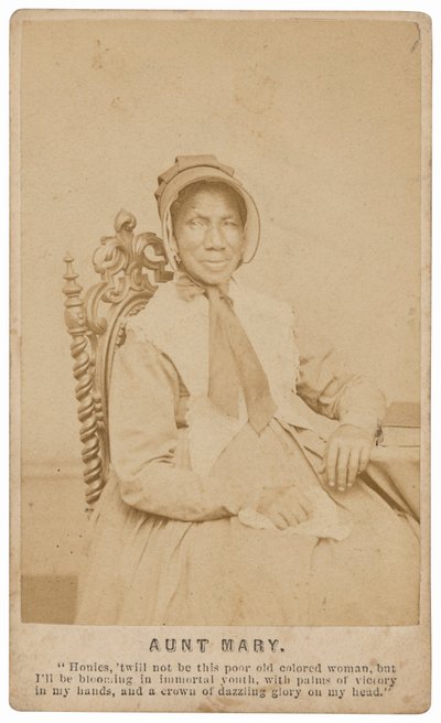 Tante Mary Dines, ca. 1865 (foto) door Frederick Gutekunst