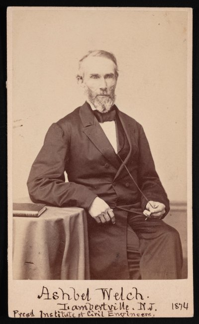 Portret van Ashbel Welch 1809-1882, mei 1874 door Frederick Gutekunst