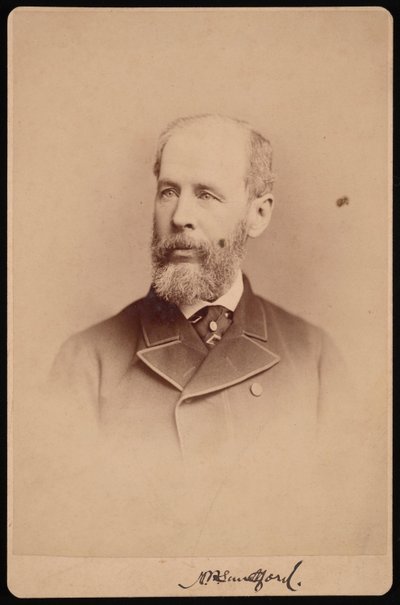 Portret van Onbekende Man door Frederick Gutekunst