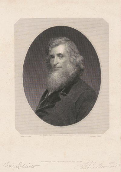 Asher B. Durand door Frederick Halpin, after Charles Loring Elliott