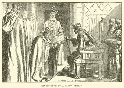 Investituur van een Saksische bisschop door Frederick Henry Townsend
