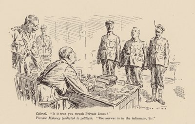 Soldaat beschuldigd van het slaan van een kameraad door Frederick Henry Townsend