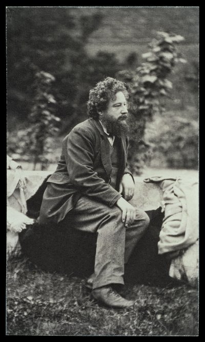 Portretfoto van William Morris door Frederick Hollyer door Frederick Hollyer