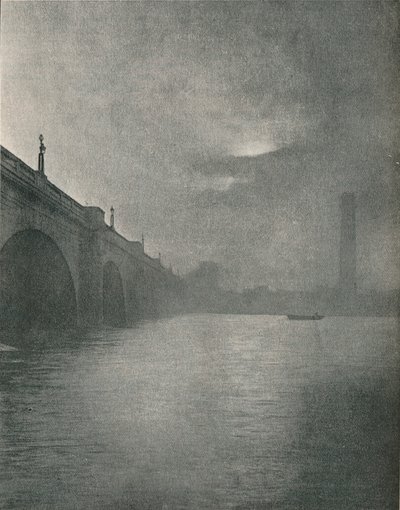 Waterloo Bridge, 1877 door Frederick Hollyer