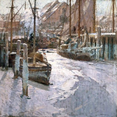 Bevroren schepen door Frederick John Mulhaupt