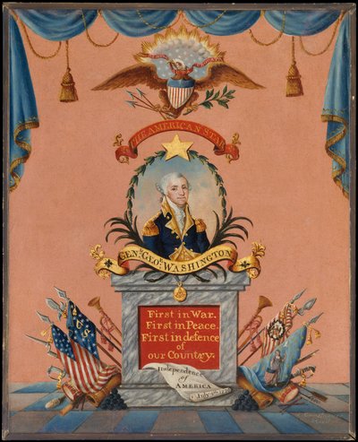 De Amerikaanse ster George Washington, ca. 1803 door Frederick Kemmelmeyer