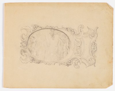 Schetsboekpagina door Frederick Krieg