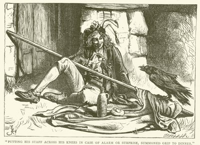 Illustratie voor Barnaby Rudge door Frederick L. Bernard
