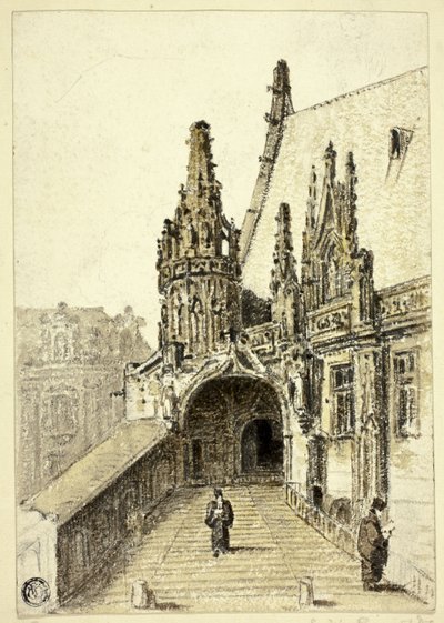 Justitiepaleis, Rouen door Frederick Nash
