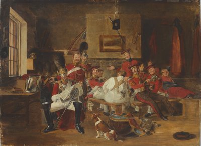 2e Levenswachten, Wachtkamer, circa 1828 door Frederick Richard Pickersgill