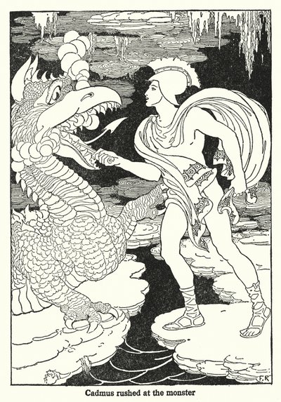 Cadmus stormde op het monster af door Frederick Richardson