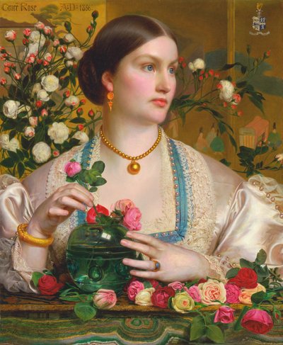 Grace Rose door Frederick Sandys