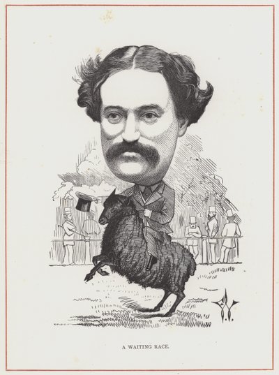 Edmund Yates door Frederick Waddy