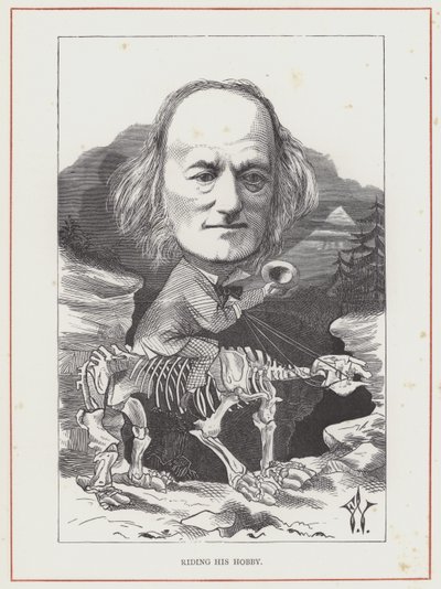 Professor Richard Owen door Frederick Waddy