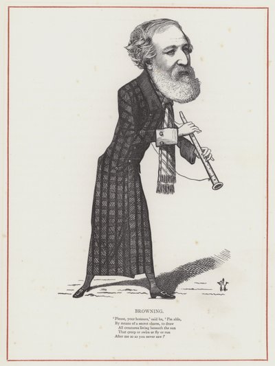 Robert Browning door Frederick Waddy
