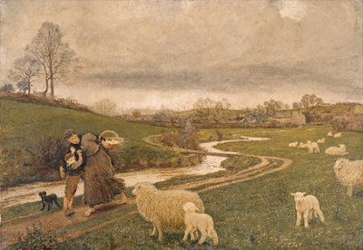 Recht van overpad door Frederick Walker