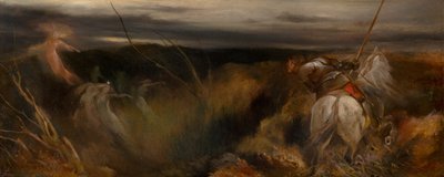 De spookachtige Glen, de indringer (olieverf op board) door Frederick Weekes