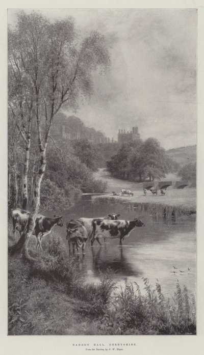 Haddon Hall, Derbyshire door Frederick William Hayes