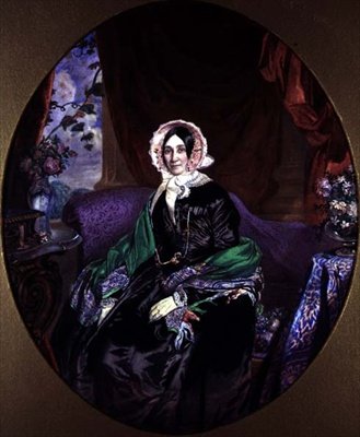 Portret van een vrouw in een Victoriaans interieur door Frederick William Lock