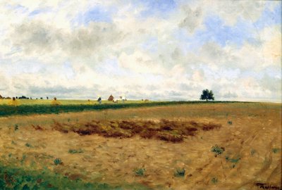 Landschap met Hooibergen door Frederico Rossano