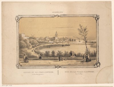 Gezicht op Arnhem door Frederik Lodewijk Huygens