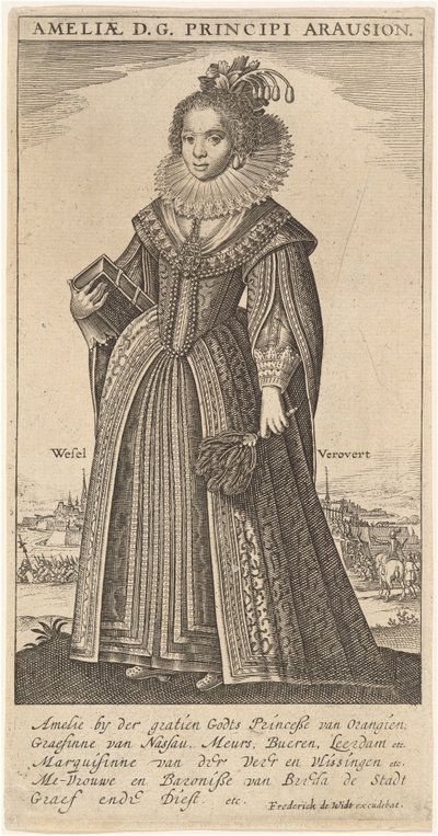 Amalia, Vrouw van Frederik Hendrik, Prins van Oranje door Frederik de Wit