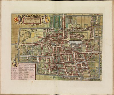 Theatrum ichnographicum omnium urbium et præcipuorum oppidorum Belgicarum XVII Provinciarum peraccurate delineatarum. door Frederik de Wit