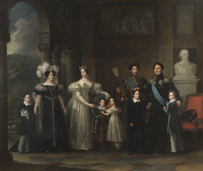 De familie Bernadotte, 1837 door Fredric Westin