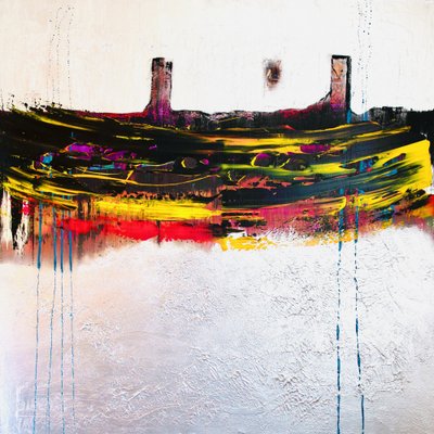 Dynamische abstracte skyline door Fredrik Olsen