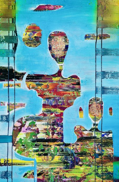 Levendige abstracte vormen door Fredrik Olsen
