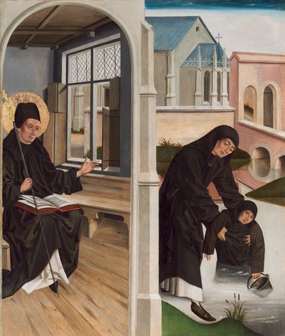 Een wonder van Sint Benedictus door French 15th Century