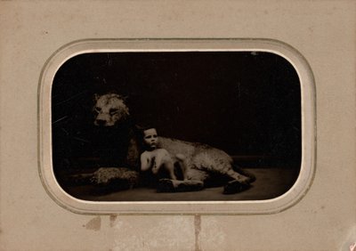 Portret van een kind door French 19th Century