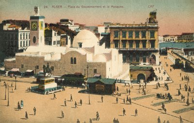 Algiers, Algerije, Place Du Gouvernement, Moskee door French Photographer