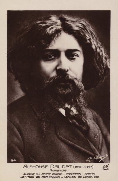 Alphonse Daudet (1840-1897), Franse romanschrijver door French Photographer