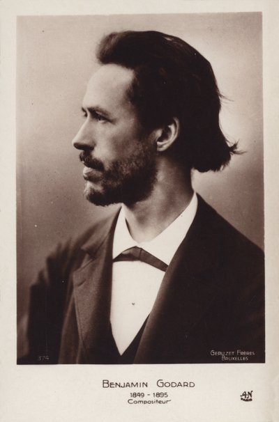 Benjamin Godard, Franse violist en romantische componist (1849-1895) door French Photographer